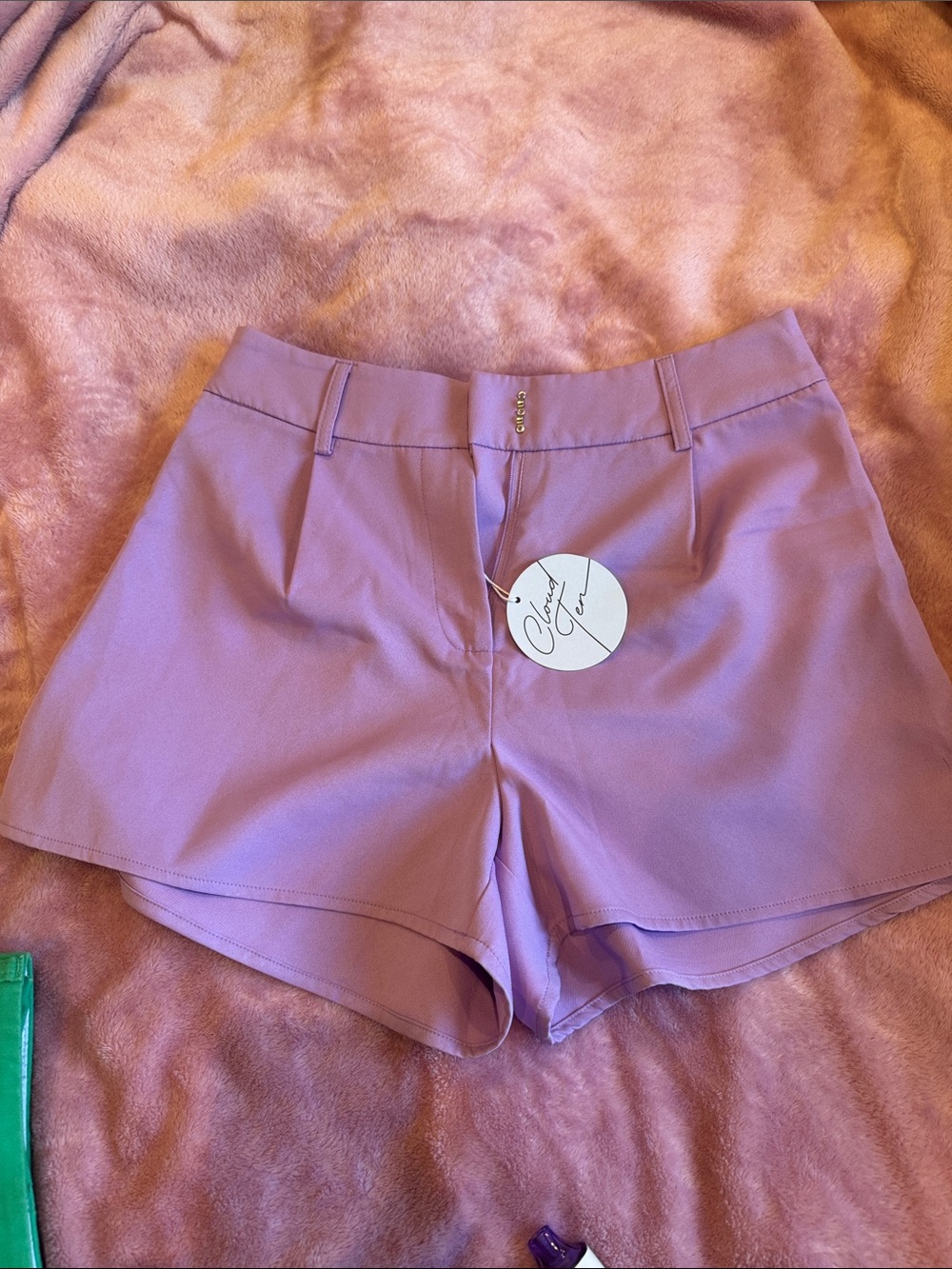 Chic Lavender High-Waist Women’s Shorts
